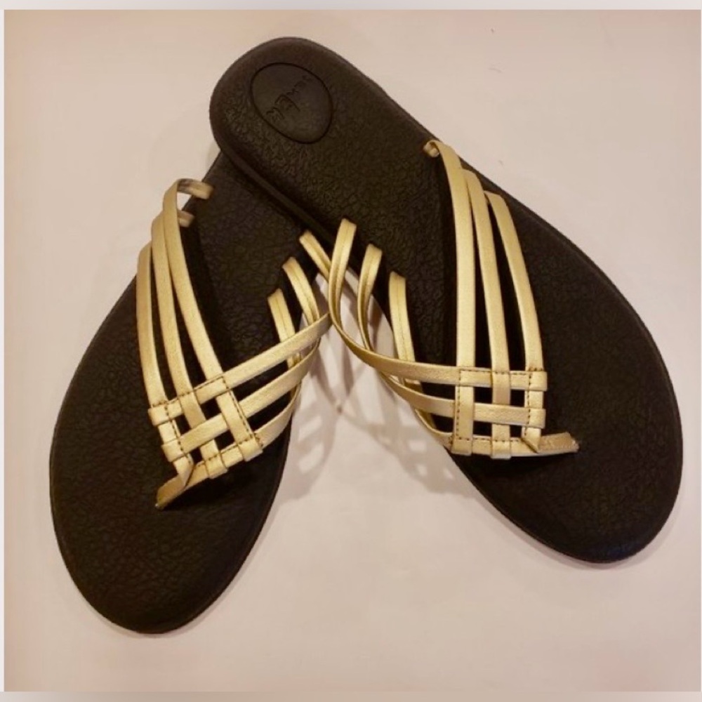 Sanuk Yoga Salty Thong Sandals, sz 9